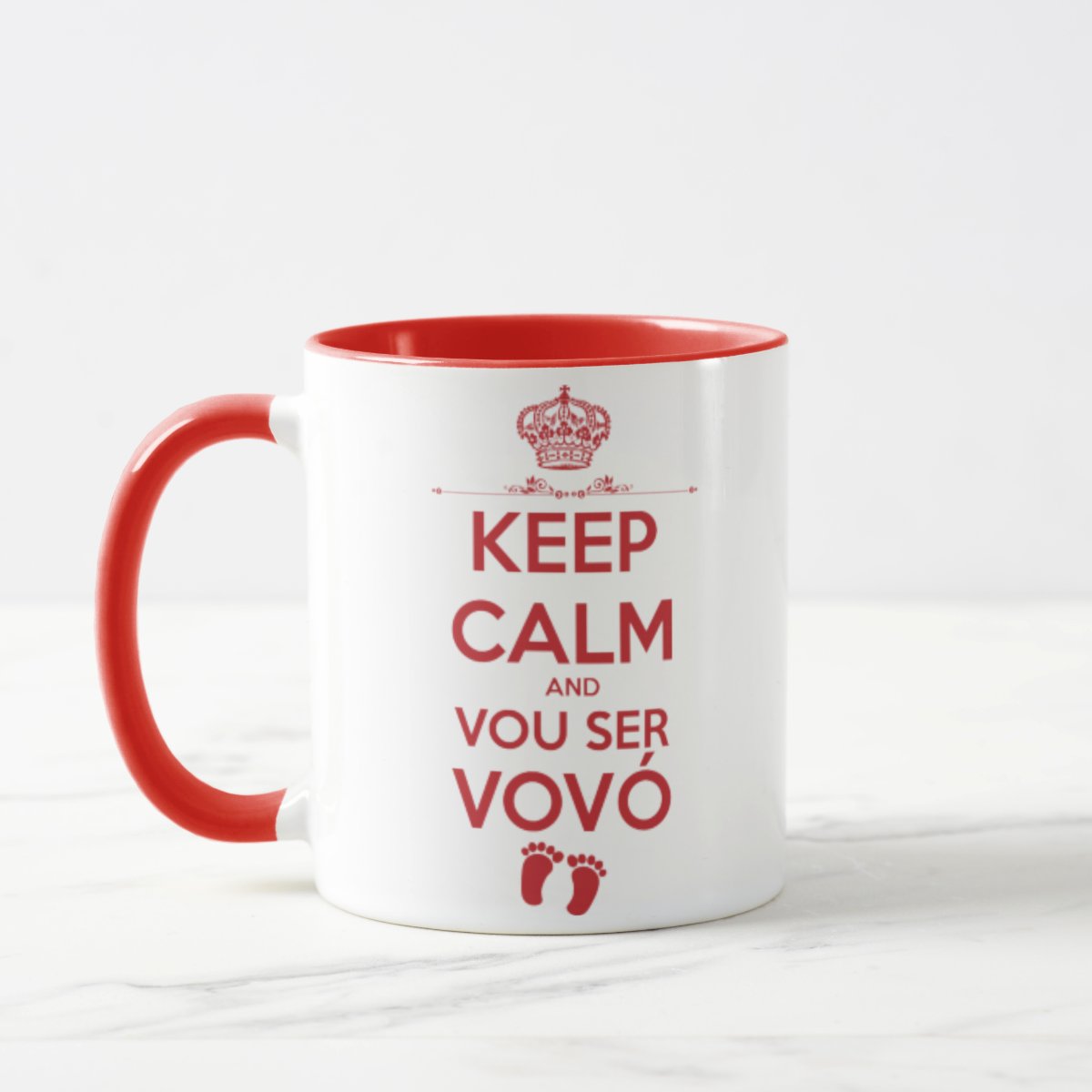Caneca Personalizada Anúncio de Gravidez Avó Keepcalm