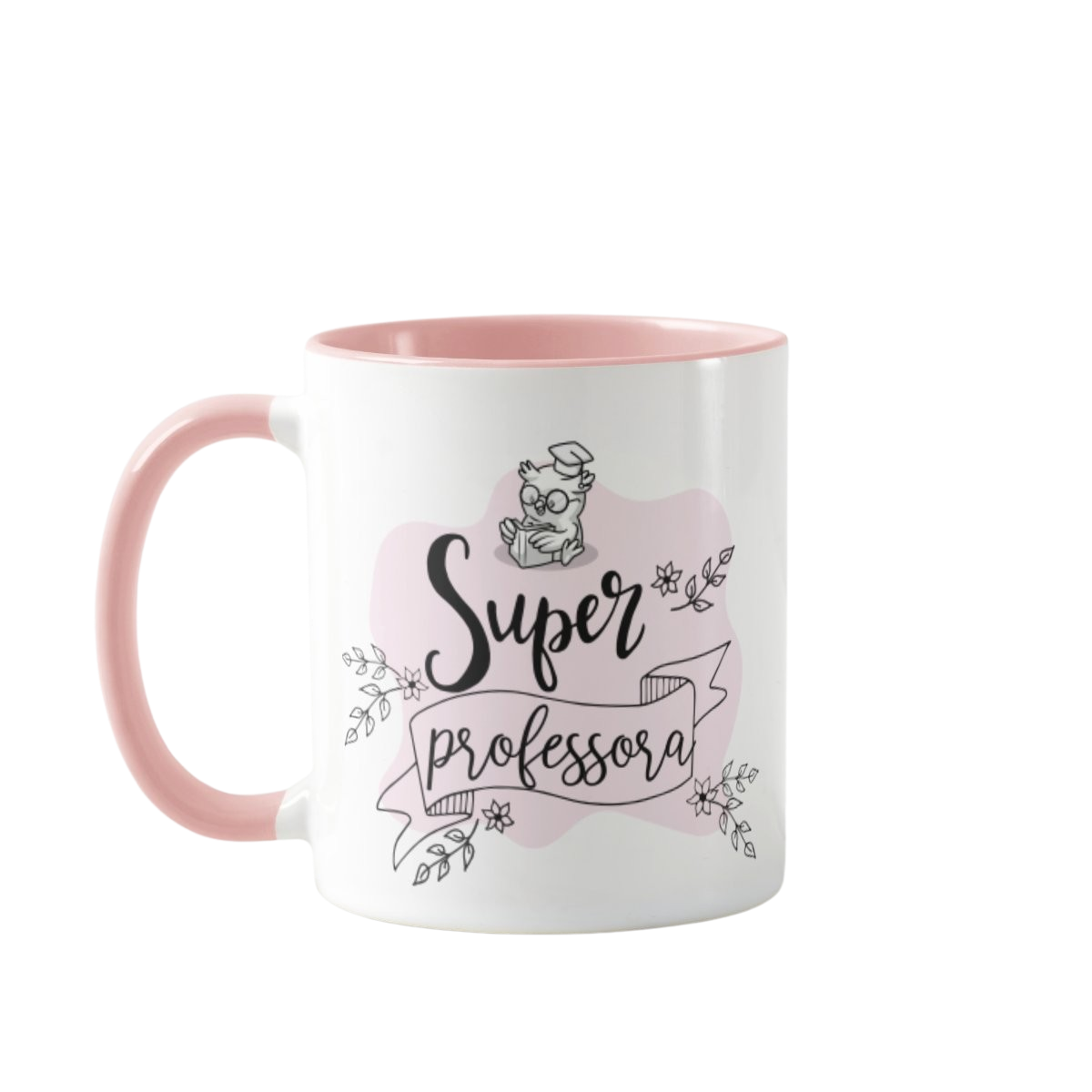 Caneca Feminina Presente Criativo para Super Professora - Dia dos Professores (Professor(a))