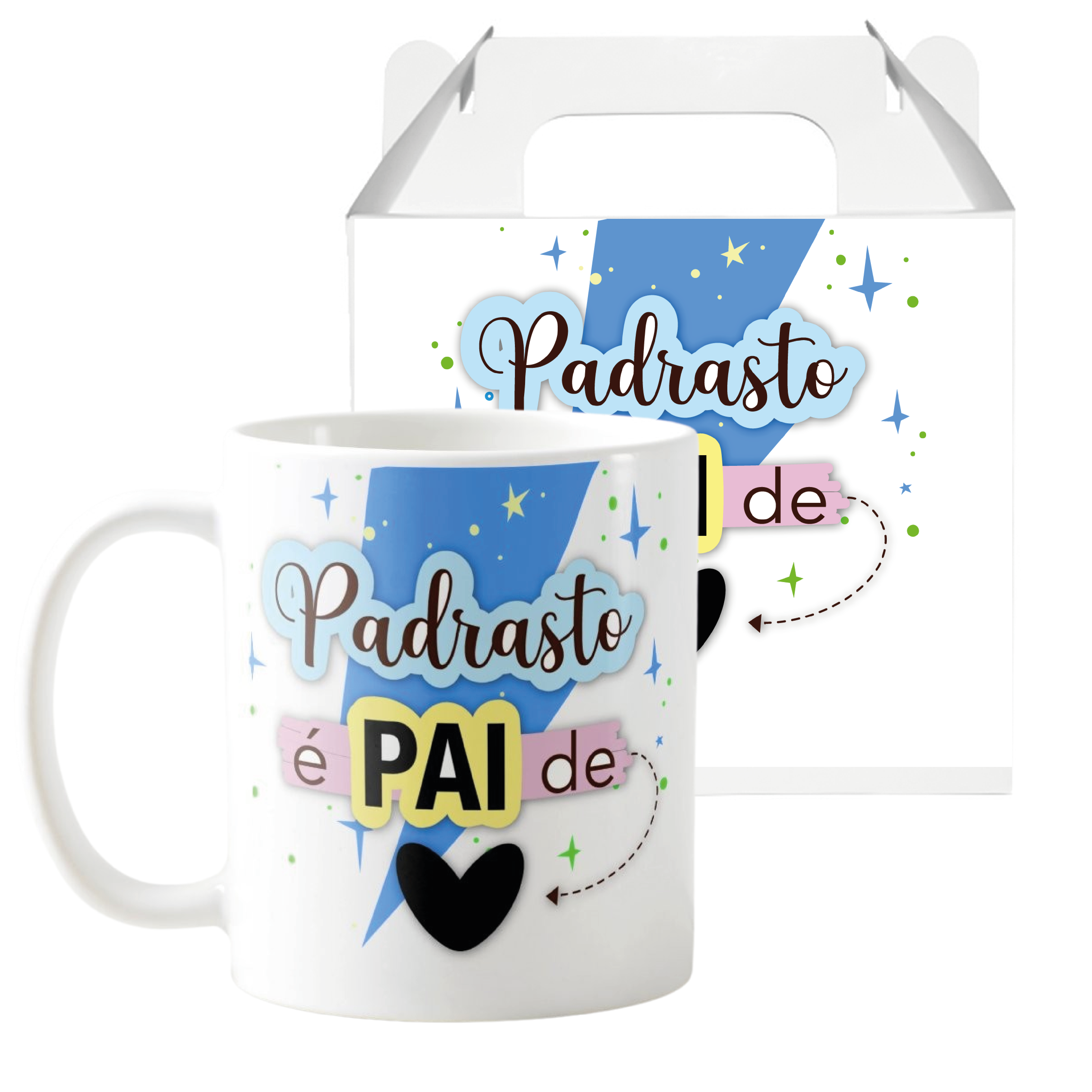 Caneca Cerâmica Mágica Presente Criativo Padrasto Especial - Família (Padrasto)
