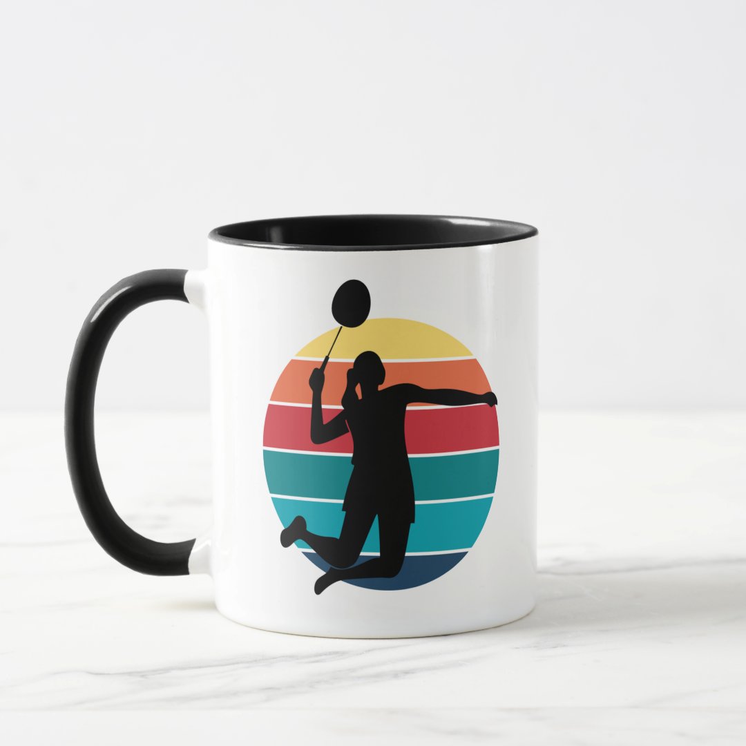Caneca Presente de Aniversário para Jogador de Badminton - Outros (Aniversário)