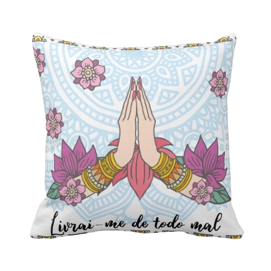 Almofada Personalizada Presente Zen Frase Livrai-me do Mal - Outros (almofada Zen Frase Livrai-me do Mal)