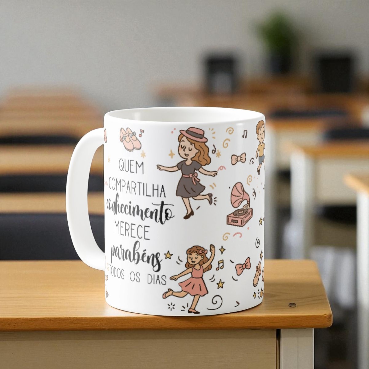 Caneca Sapateado Presente Personalizado para Professor Dança