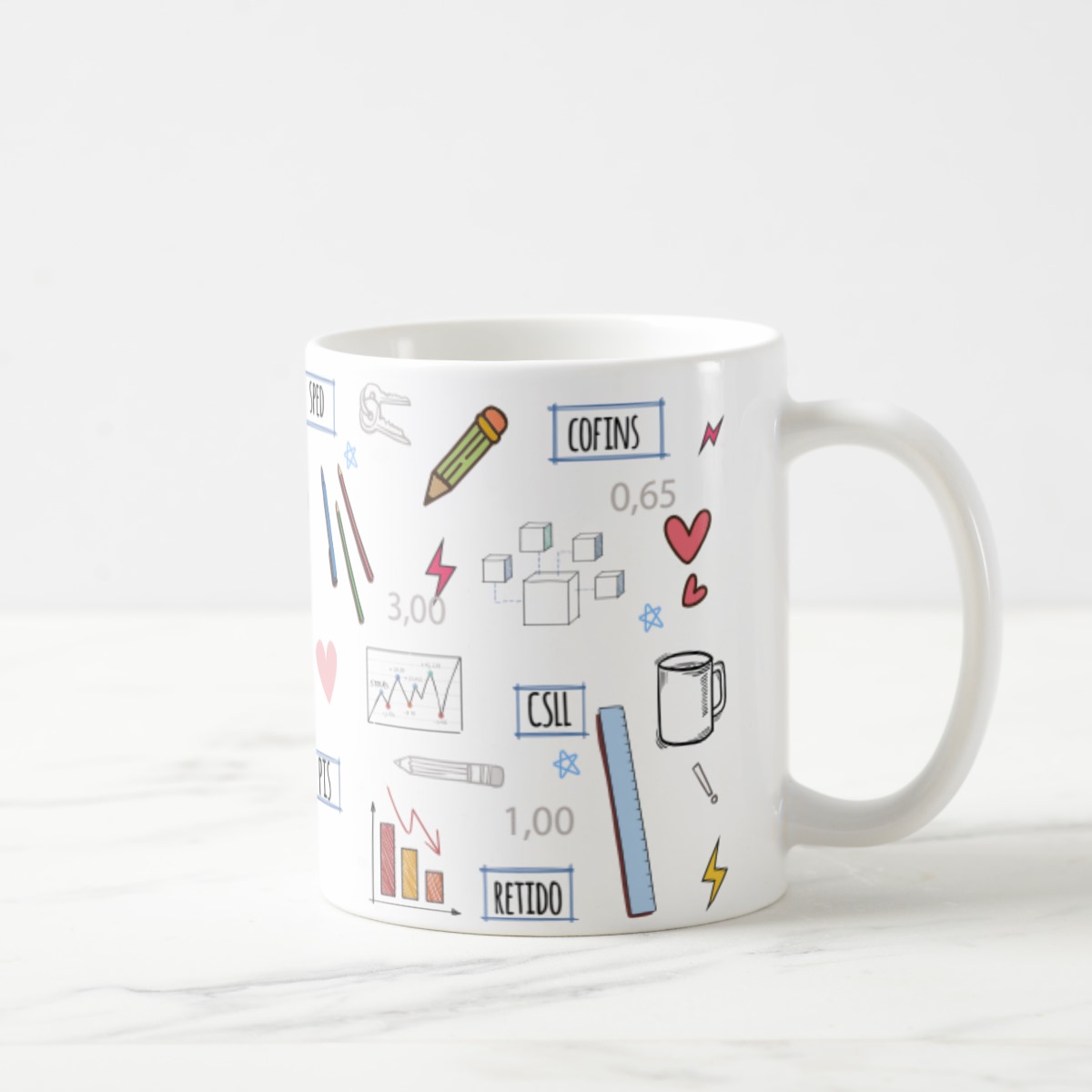 Caneca Profissão Contabilidade Presente Contadora Fiscal