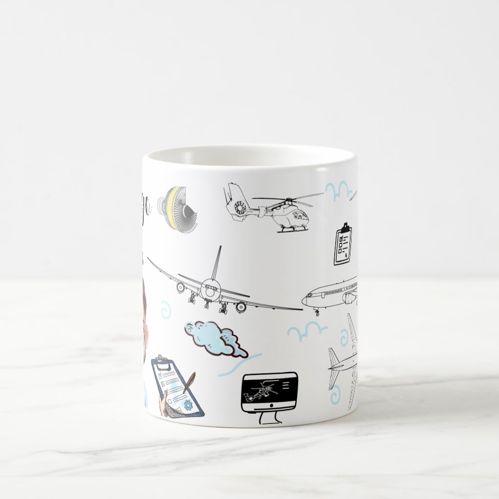 Caneca Personalizada Profissão Engenharia Aeronáutica
