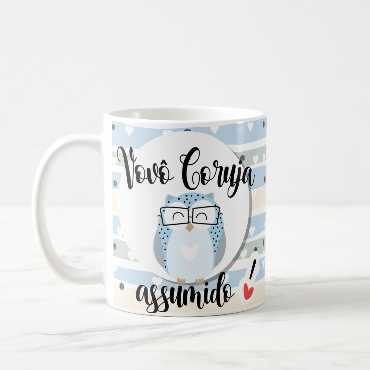 Caneca Personalizada Presente Criativo para Avô Vovô Coruja