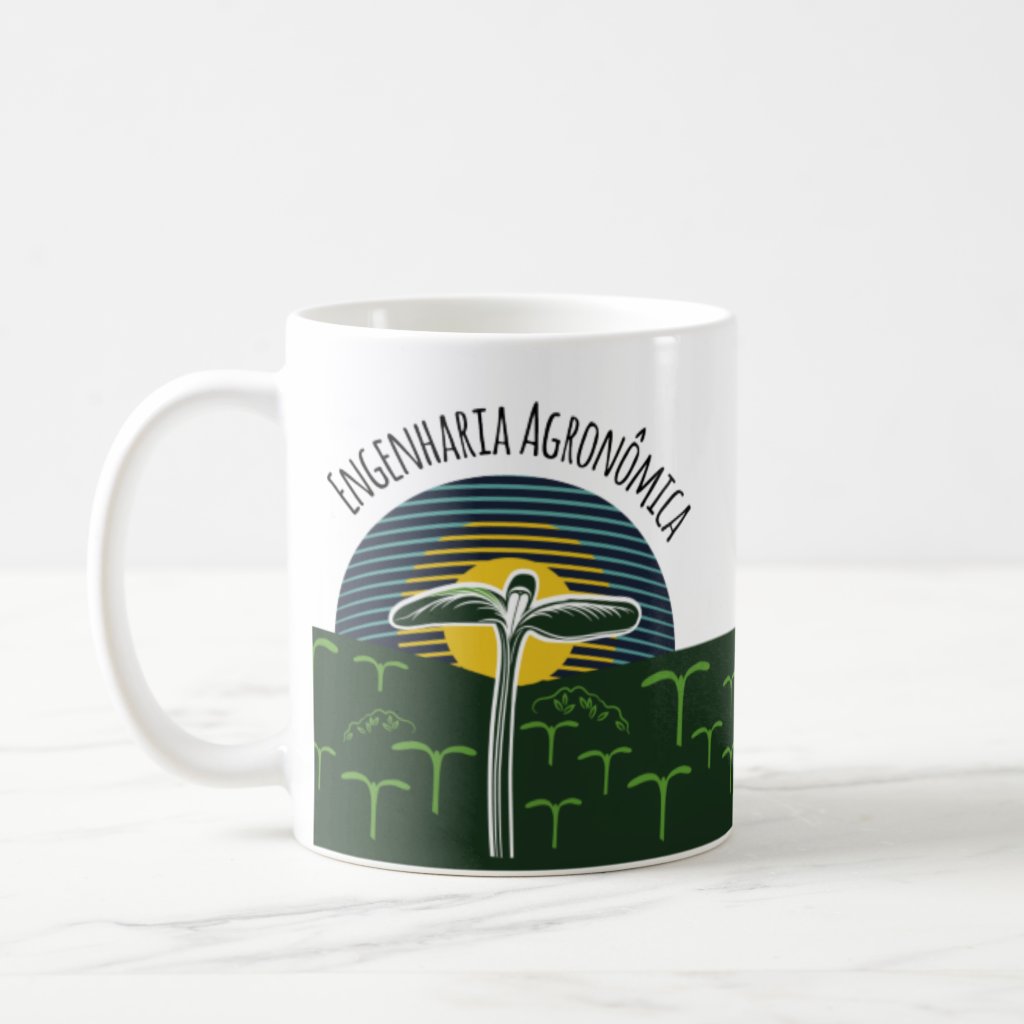 Caneca Agronomia Presente Criativo Engenharia Agronômica - Profissões (Engenheiro(a))