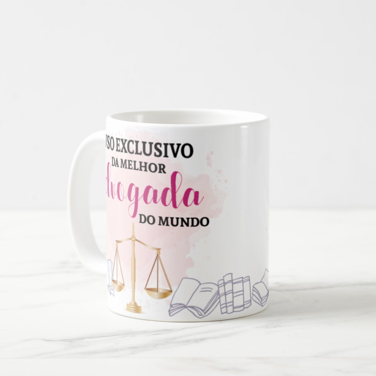 Caneca Personalizada Melhor Advogada do Mundo