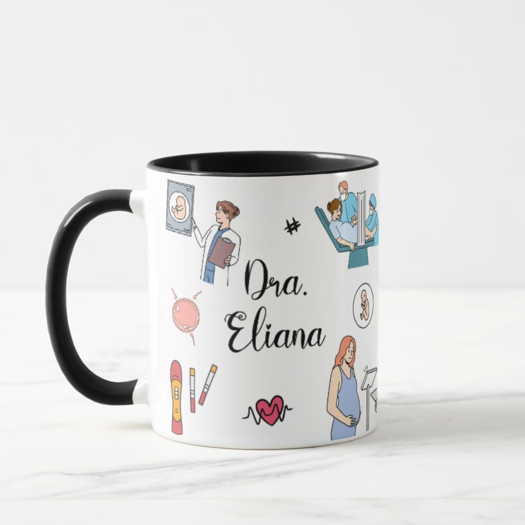 Caneca Personalizada Criativa Médico Obstreta Ginecologista