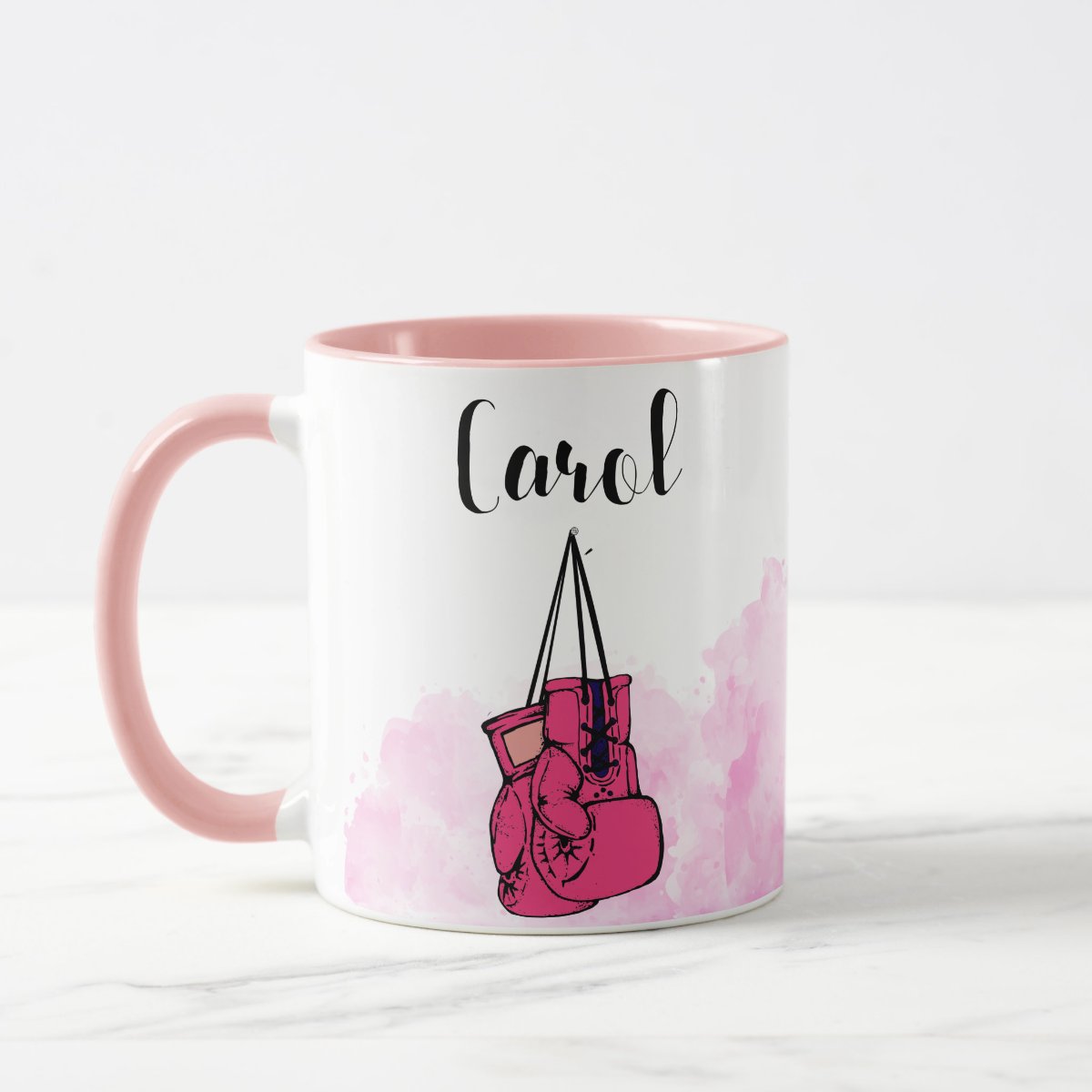 Caneca Esporte Boxe Feminina Presente Personalizada Com Nome