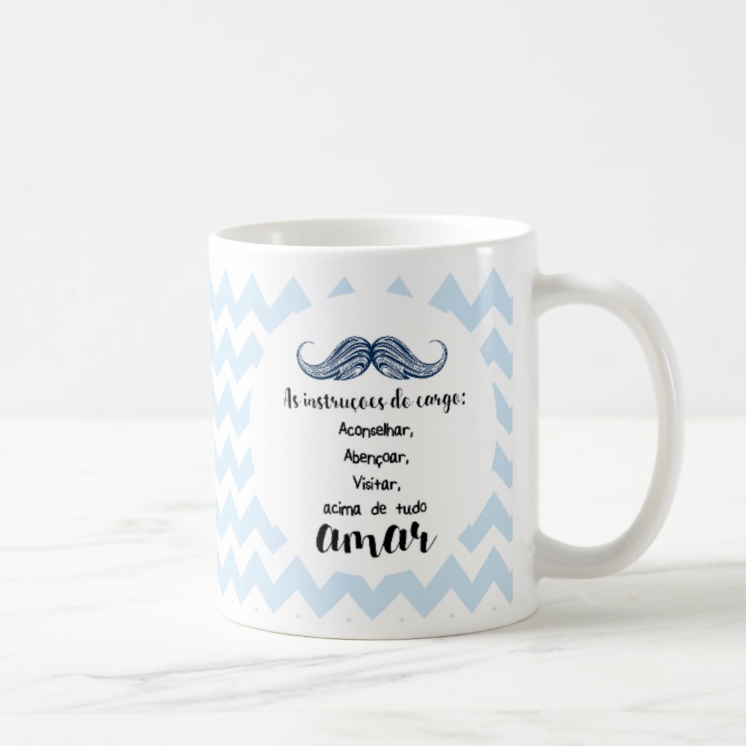 Caneca Personalizada com Nome Convite Dindo de Batismo