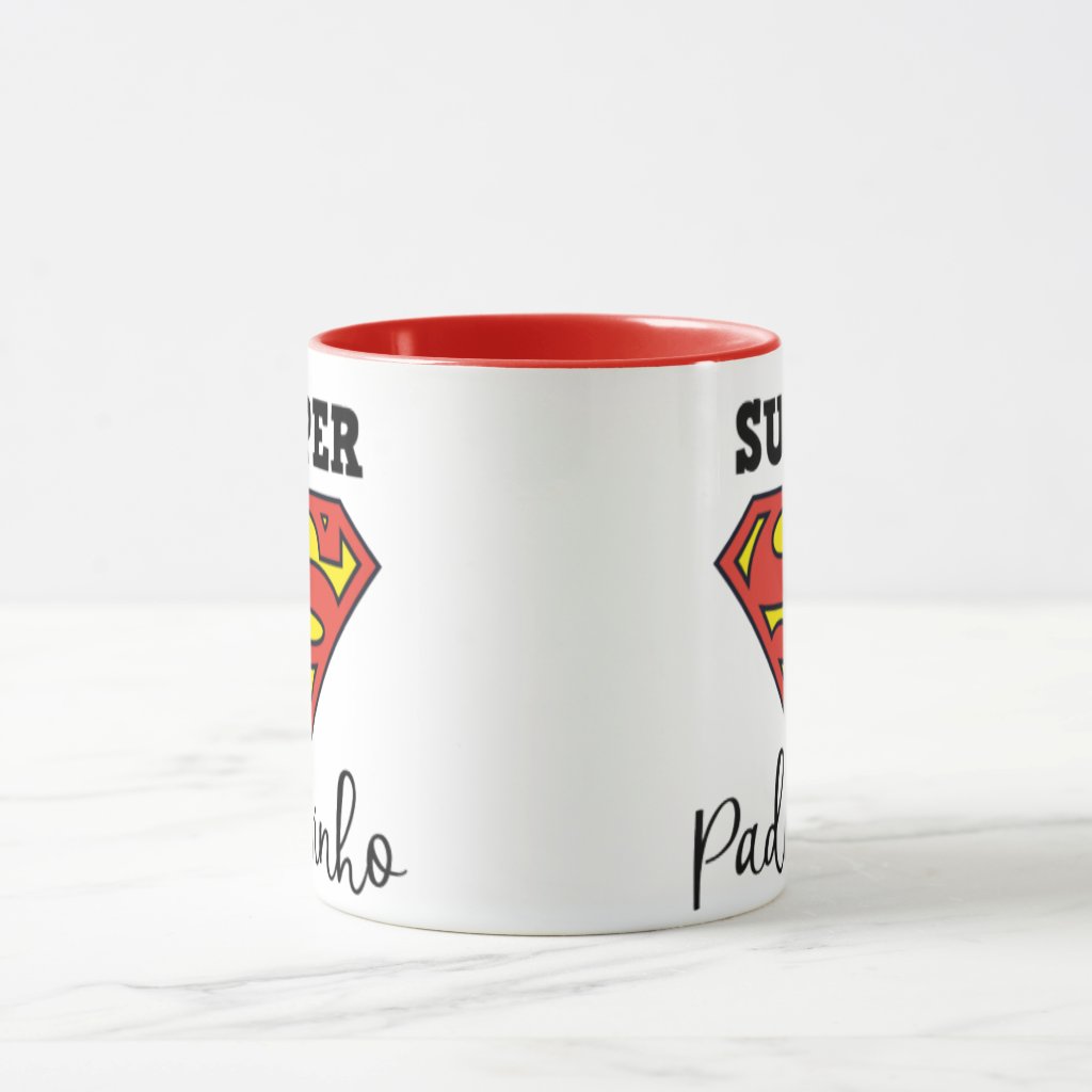 Caneca Personalizada Divertida Presente para Super Padrinho