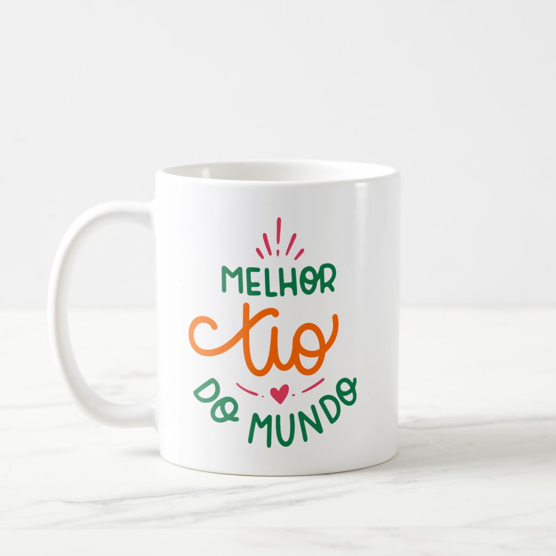 Kit 2 Canecas Presente Especial Melhor Tio e Tia do Mundo
