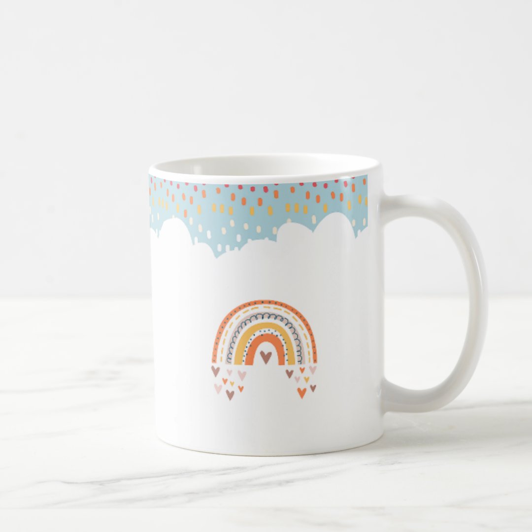Caneca Gestação Arco-íris Presente Especial para Papais