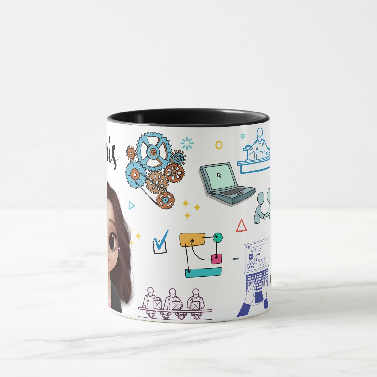 Caneca Presente Personalizado para Engenheiro de Produção