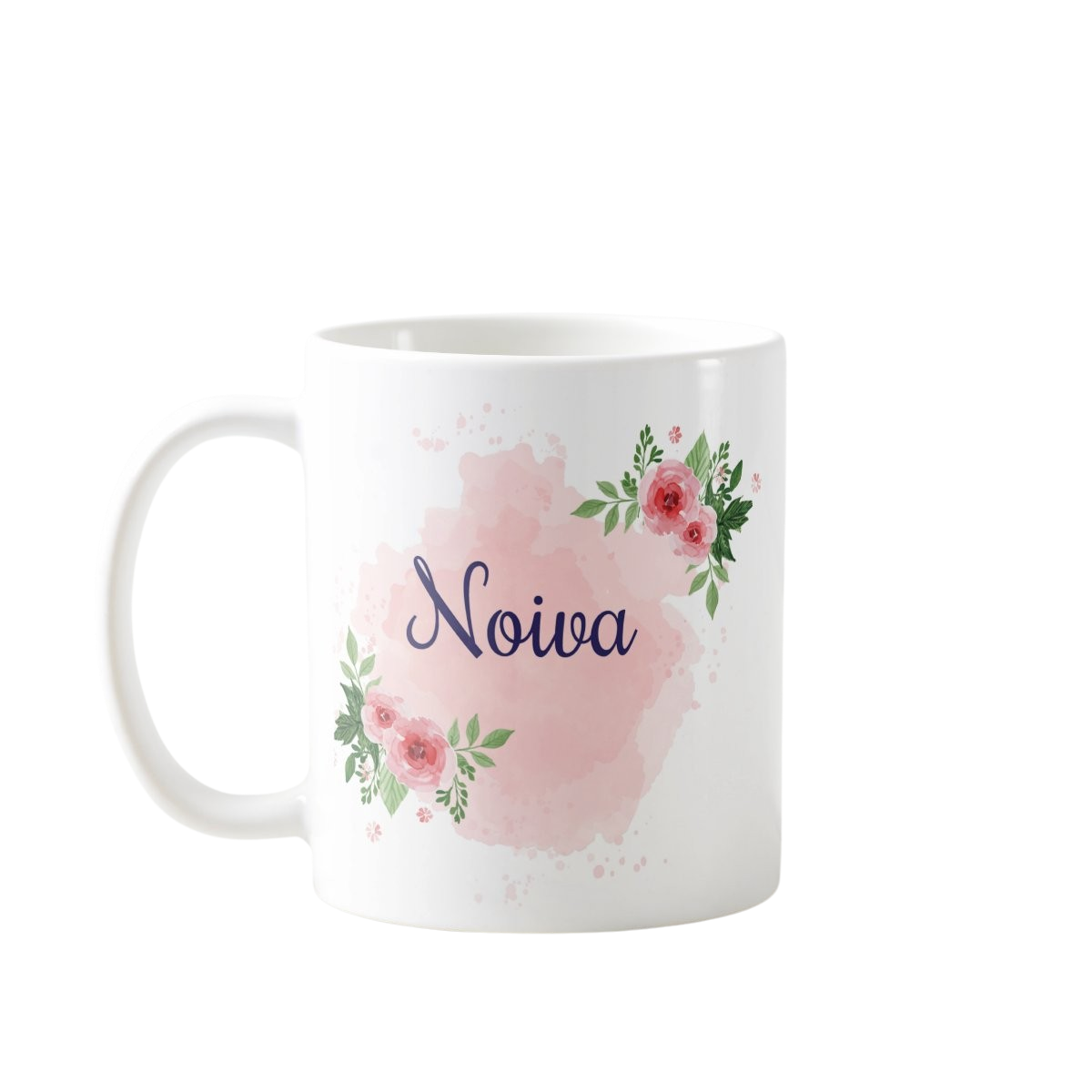 Branco / Noiva / Floral Rosa