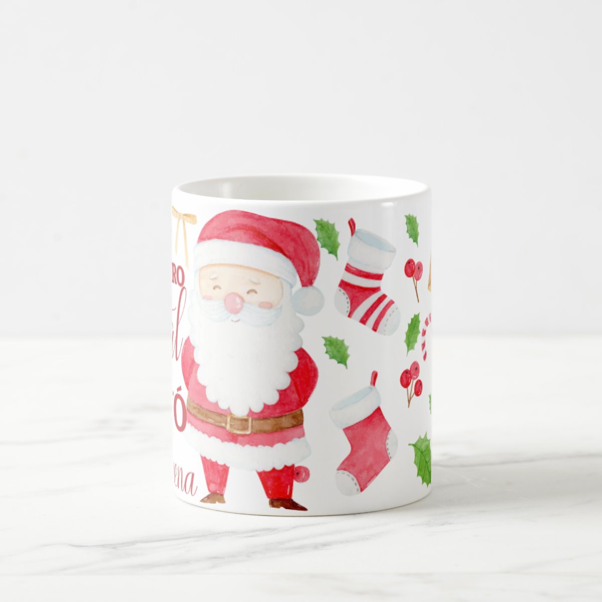 Caneca Personalizada Lembrança Primeiro Natal Como Avó Vovó