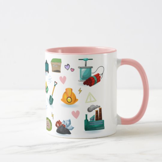 Caneca Engenharia de Minas Engenheira com Avatar e Nome