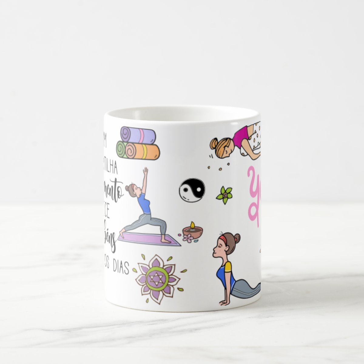 Caneca Professor Ioga Yoga Presente Pronta Entrega