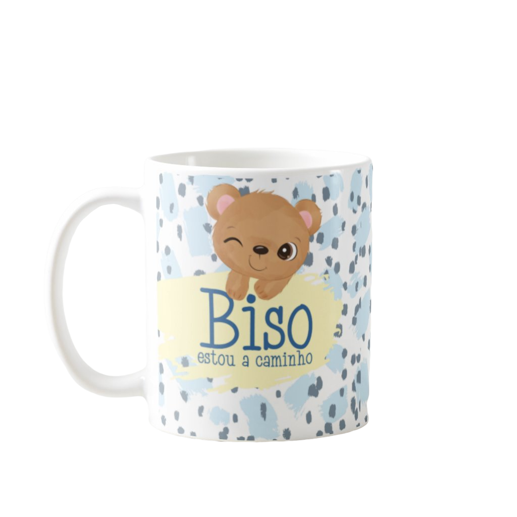 Caneca Presente Revelação De Gravidez Para Biso Bisavô - Anúncio de Gravidez (Avós)
