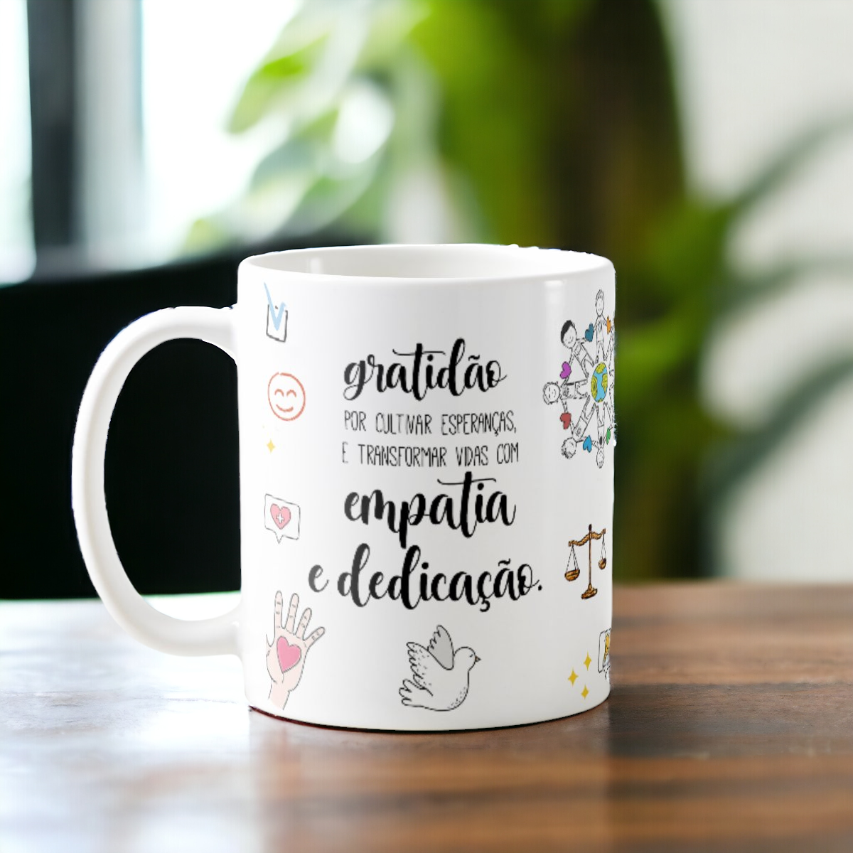 Caneca Profissão Presente Criativo Assistente Social
