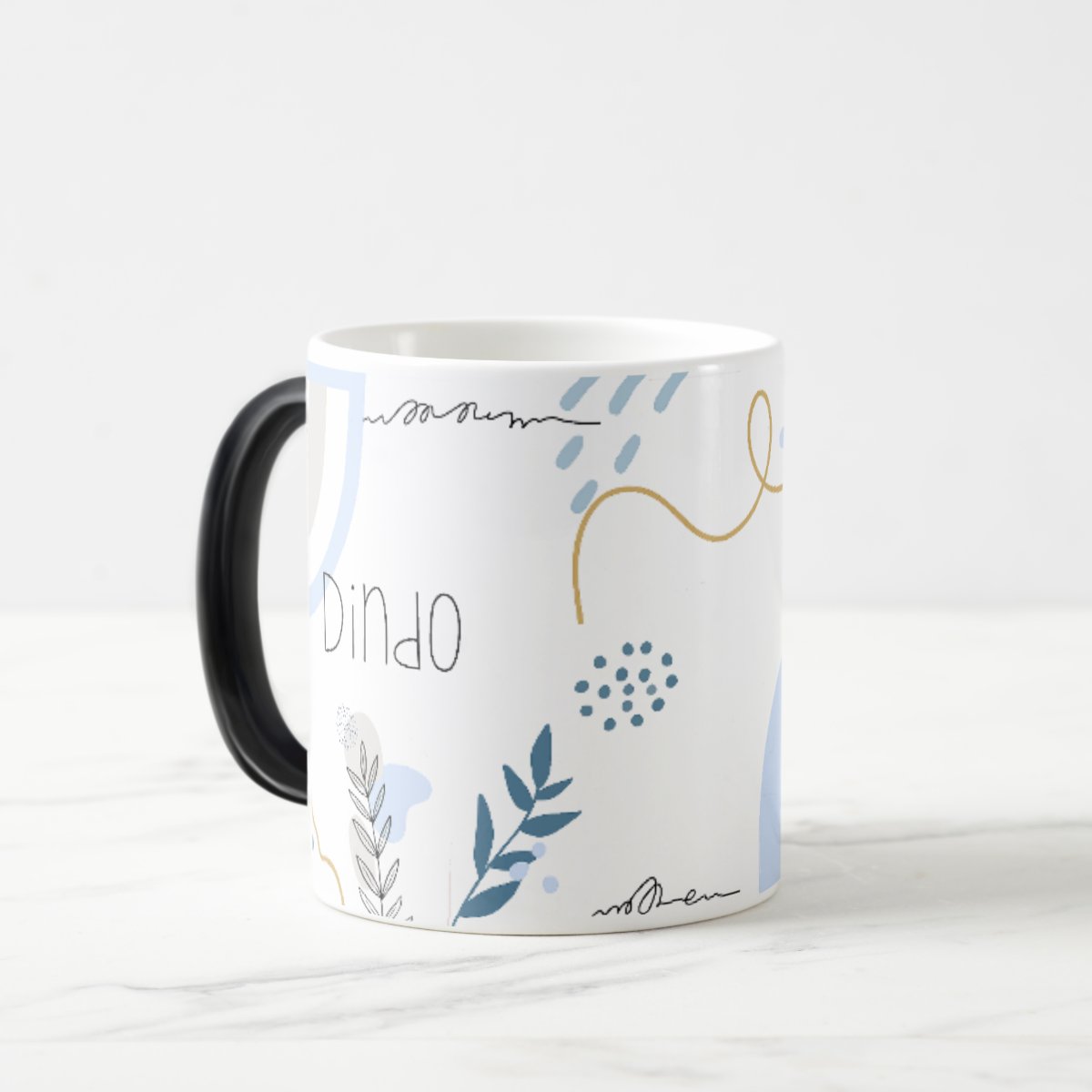 Caneca Mágica Presente Minimalista Dindo Batizado e Crisma