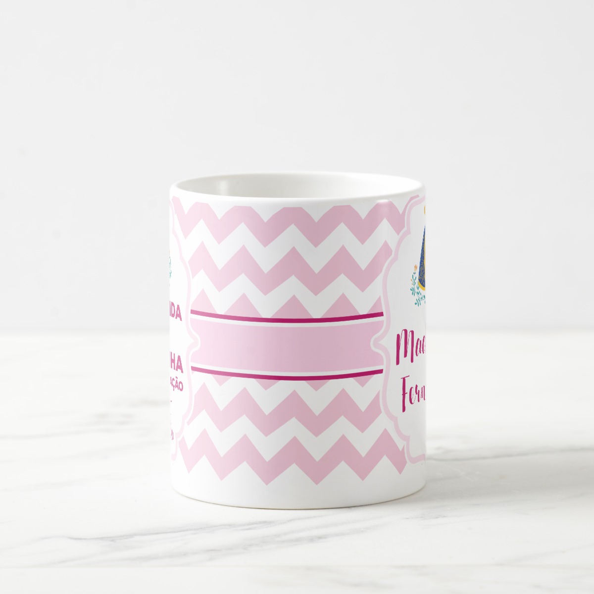 Caneca Lembrança Madrinha de Consagração Convite Batizado