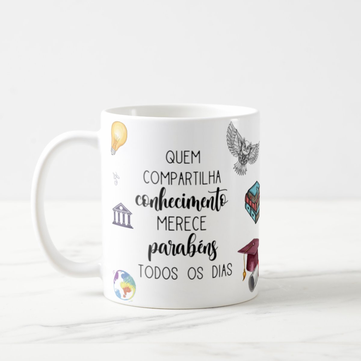 Caneca Presente Professor de Filosofia Pronta Entrega