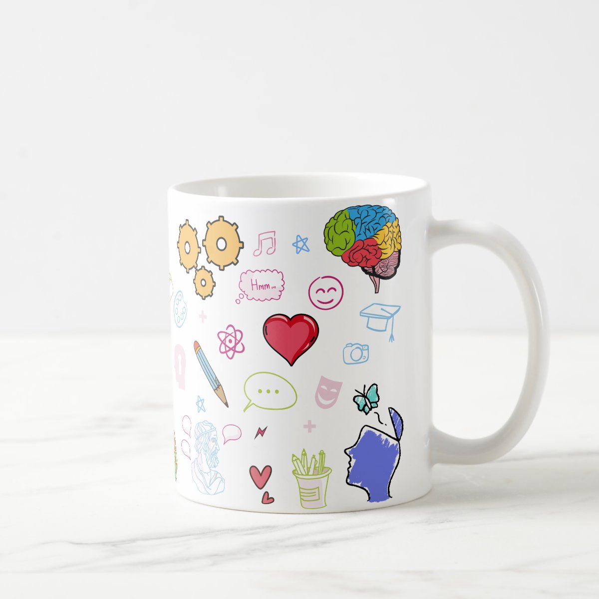 Caneca Personalizada Psicologia Presente Psicóloga com Nome