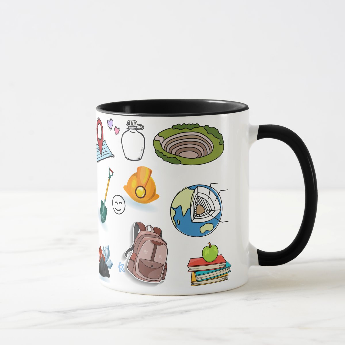 Caneca de Geologia Presente Geólogo Personalizado com o Nome