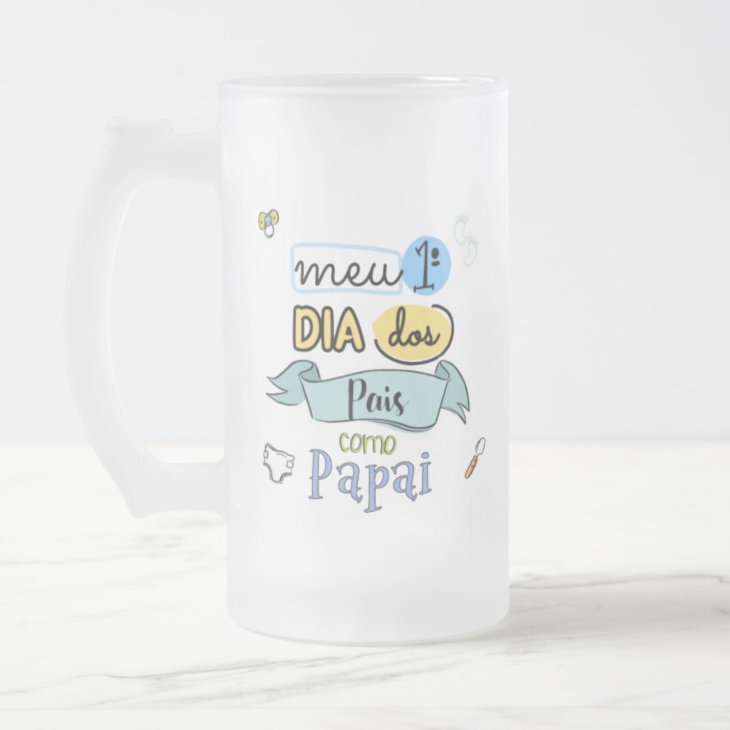 Copo De Cerveja Personalizado Com Frase - Dia Dos Pais