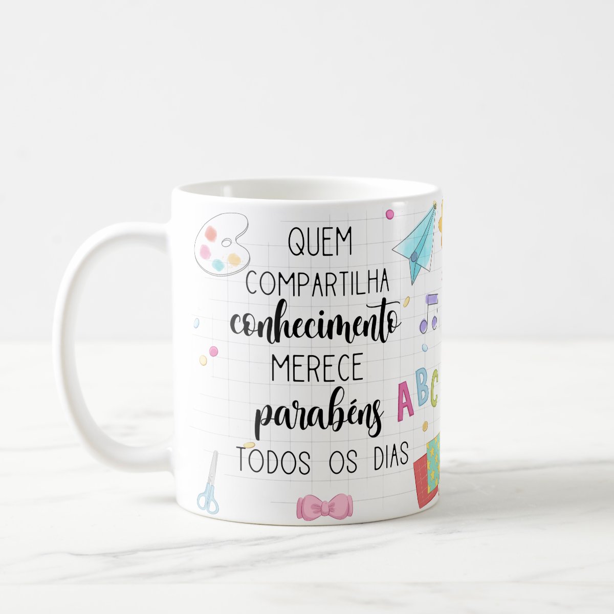 Caneca Presente Dia dos Professores Educação Artística Artes