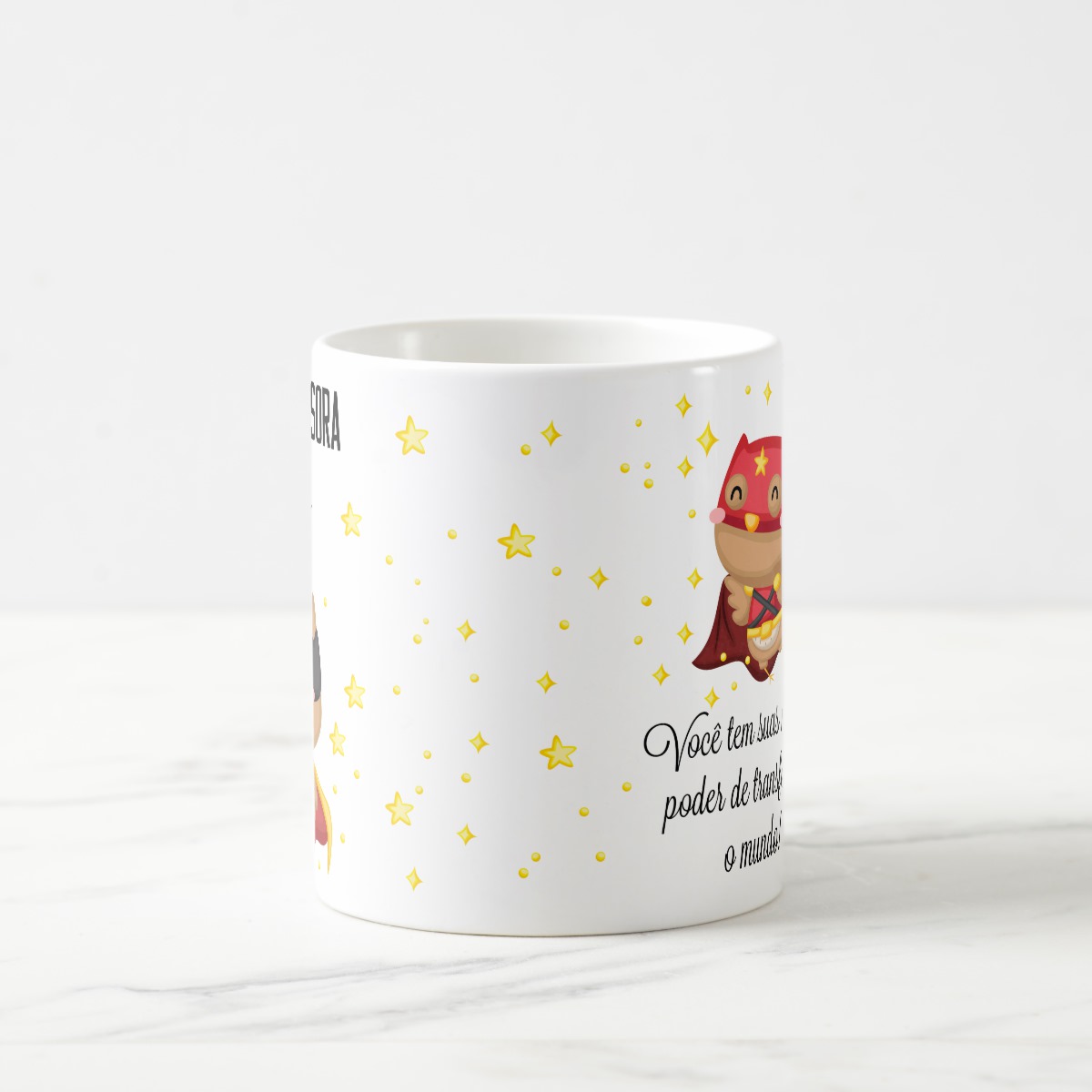 Caneca Personalizada Professora Coruja Dia dos Professores