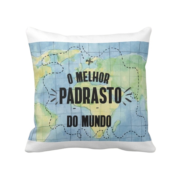 Almofada Decorativa Melhor Paidrasto com Cerveja - Família (almofada Melhor Paidrasto com Cerveja)