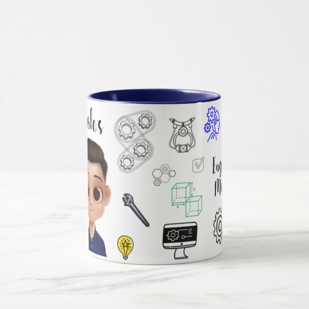 Caneca de Presente Engenheiro Profissão Engenharia Mecânica
