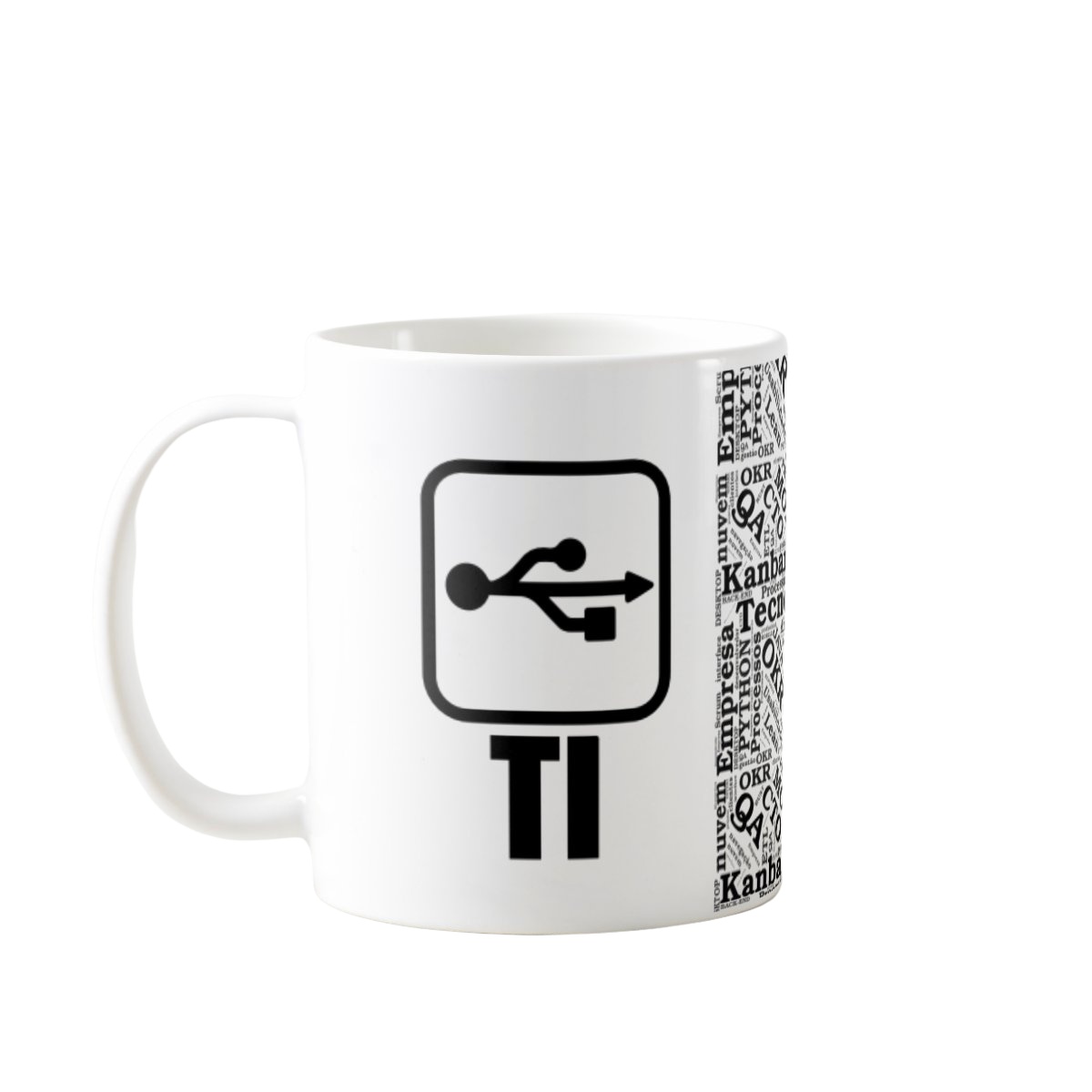 Caneca Profissão Tecnologia Da Informação Profissional de TI - Profissões (Programador(a))