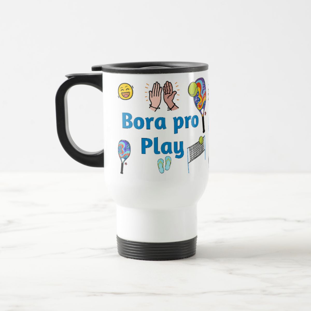 Copo Térmico Bora Pro Play Presente Criativo Beach Tennis - Hobbies (Esportista)