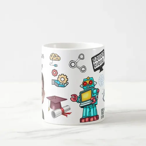 Caneca Personalizada Professor de Robótica com Avatar