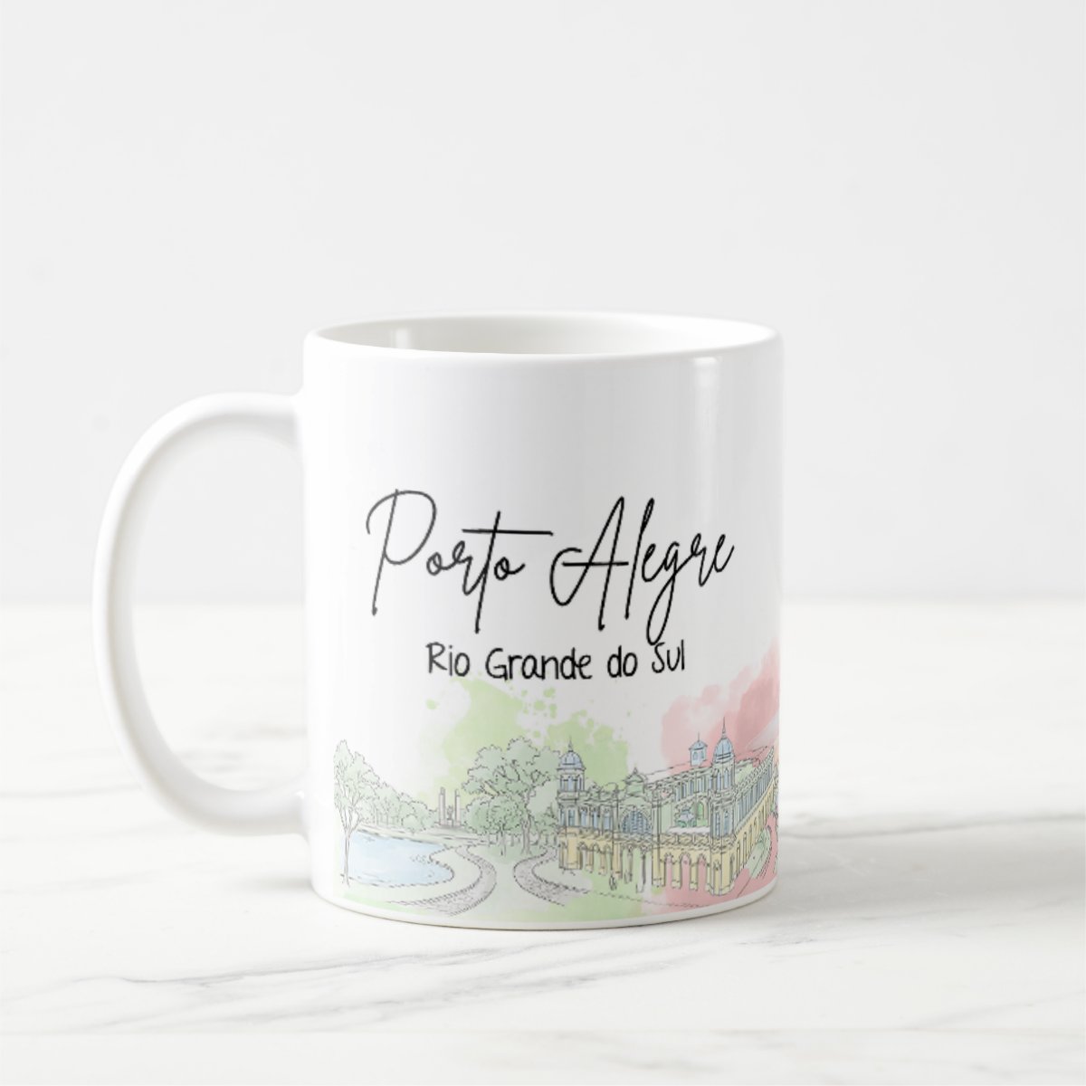 Caneca Personalizada Rio Grande do Sul Lembrança Porto Alegre