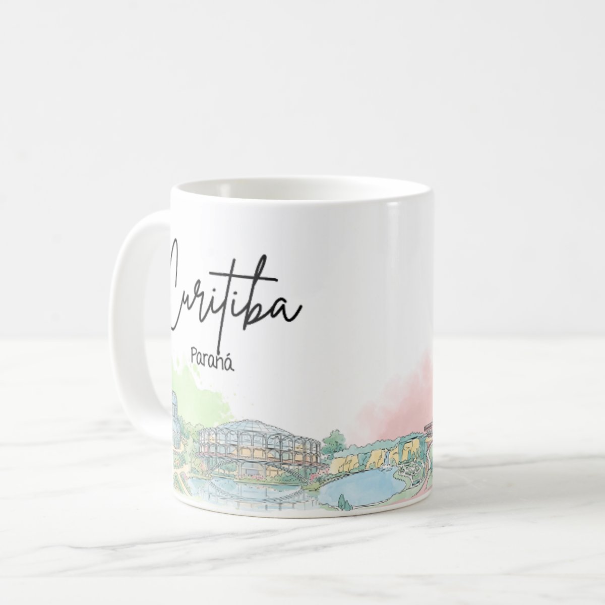 Caneca Personalizada Paraná Lembrança Cidade Curitiba