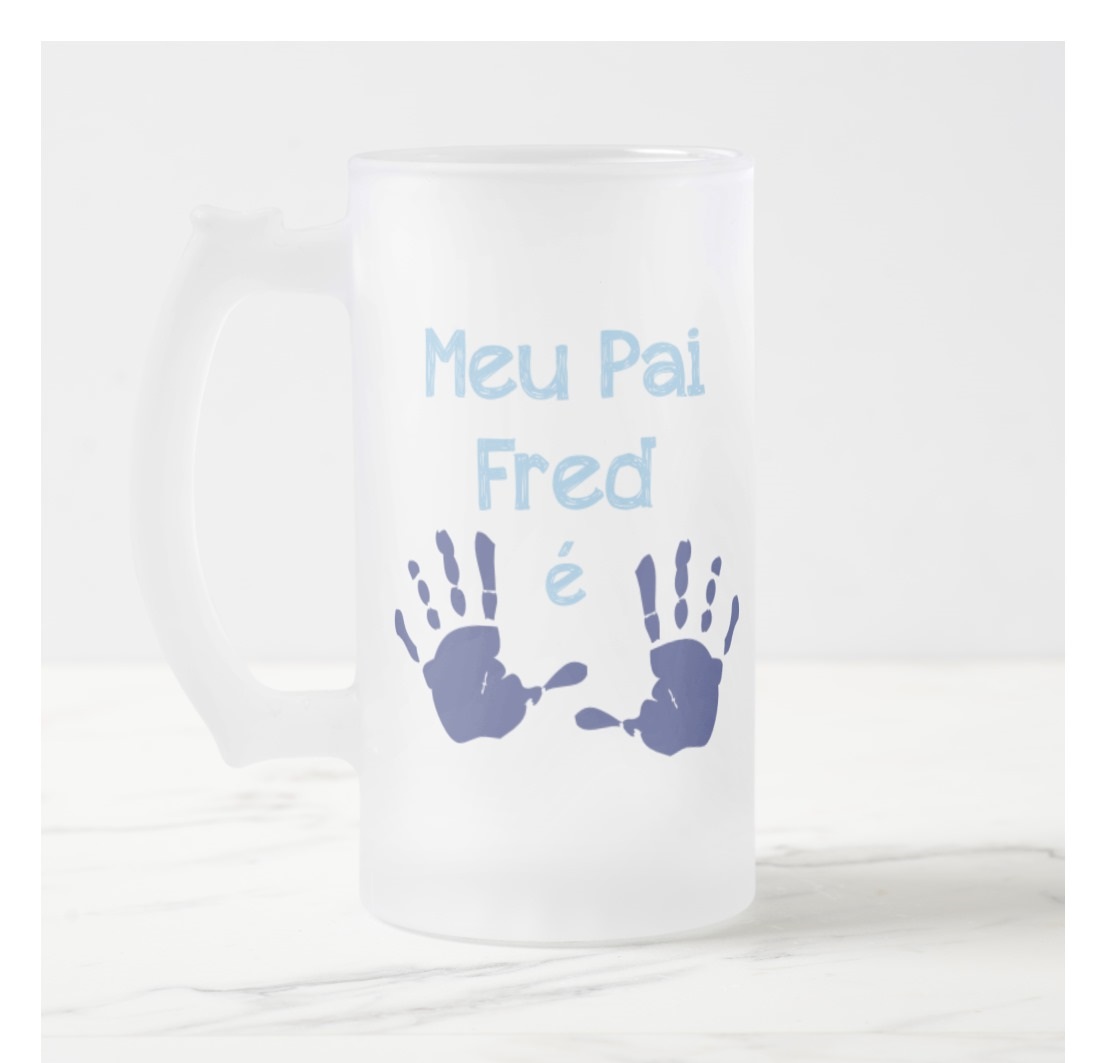 Caneca de Cerveja Personalizada Meu Pai É 10 de Dia dos Pais