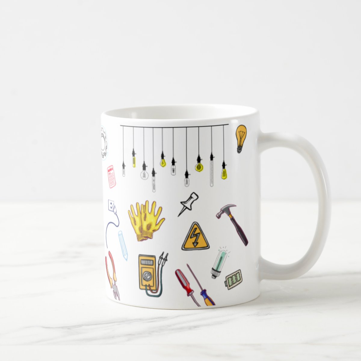 Caneca Elétrica Profissão Presente Criativo para Eletricista