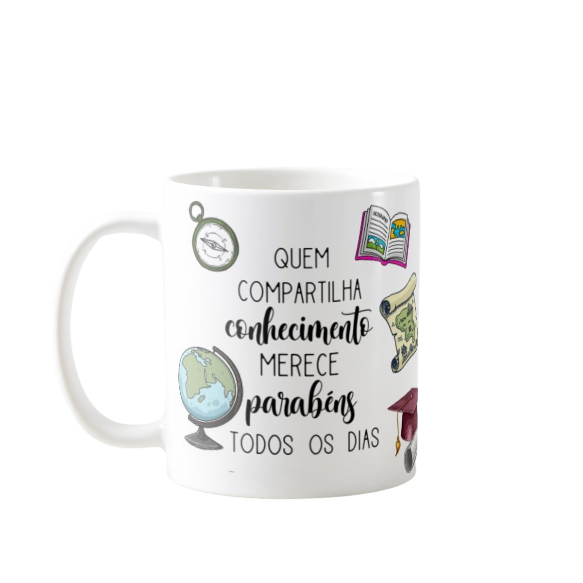 Caneca Presente Dia Dos Professores Professora Geografia - Dia dos Professores (Professor(a))