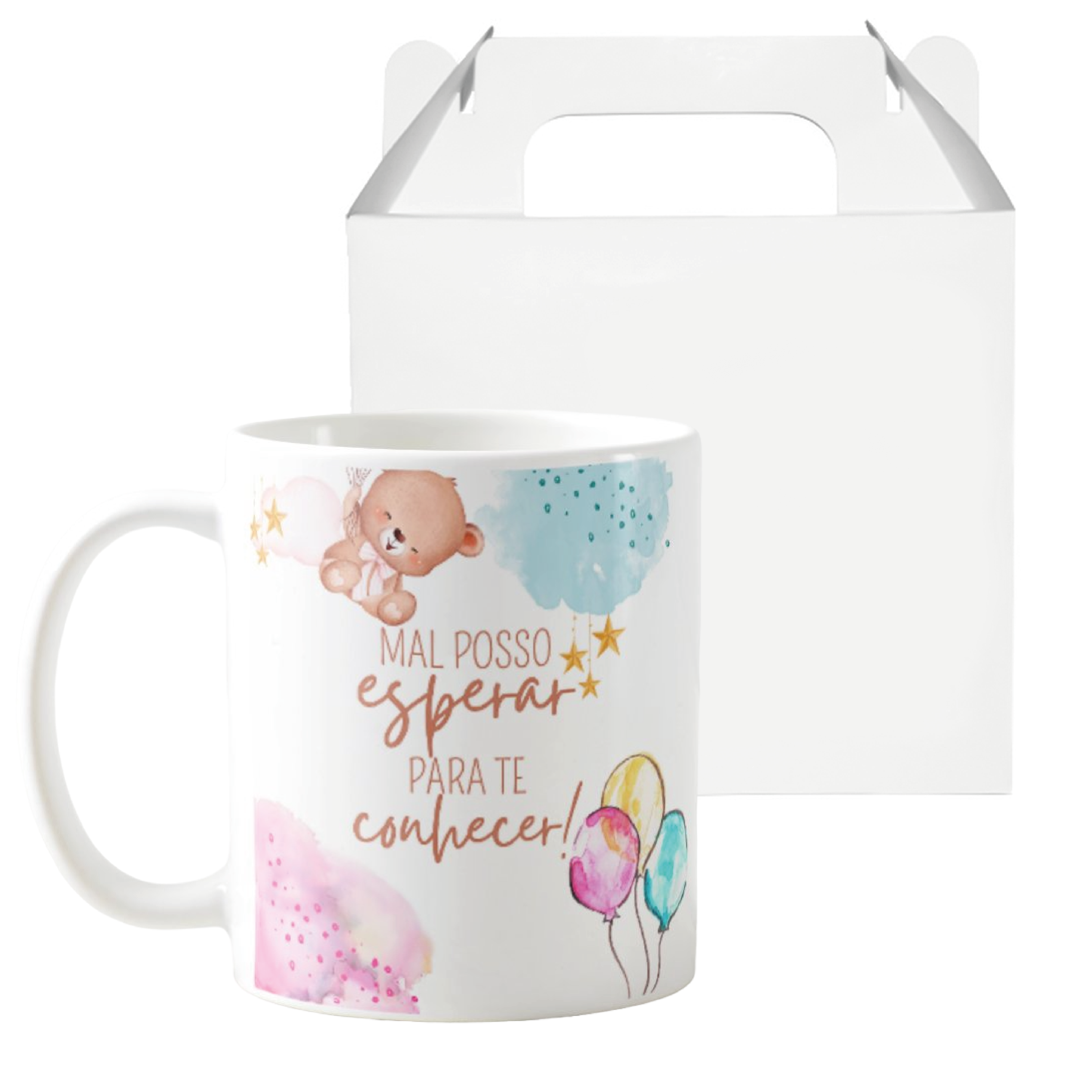 Caneca Presente Criativo Para Revelar Gravidez A Família - Anúncio de Gravidez (Mãe)