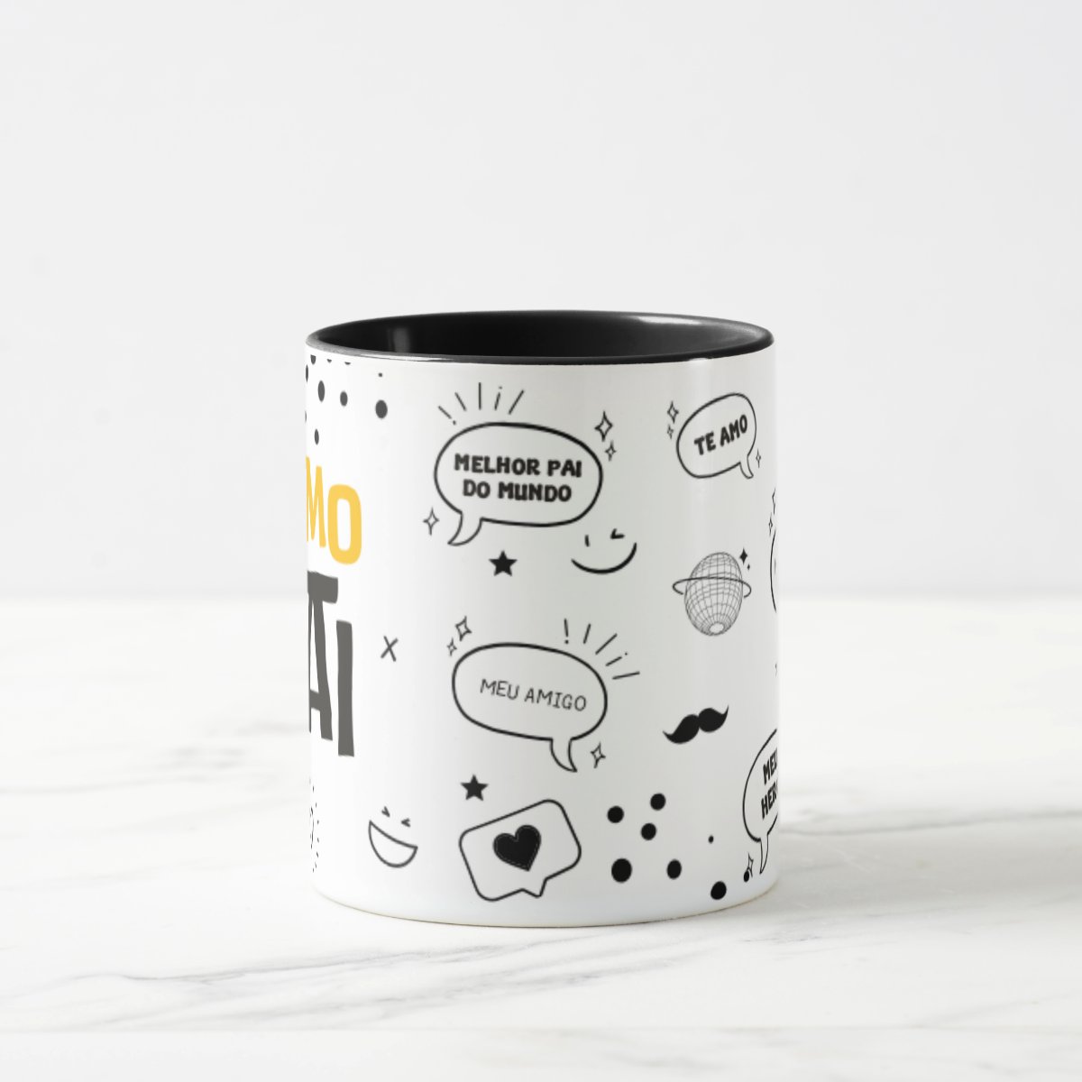 Caneca Personalizada Papai Presente Especial Te Amo Pai
