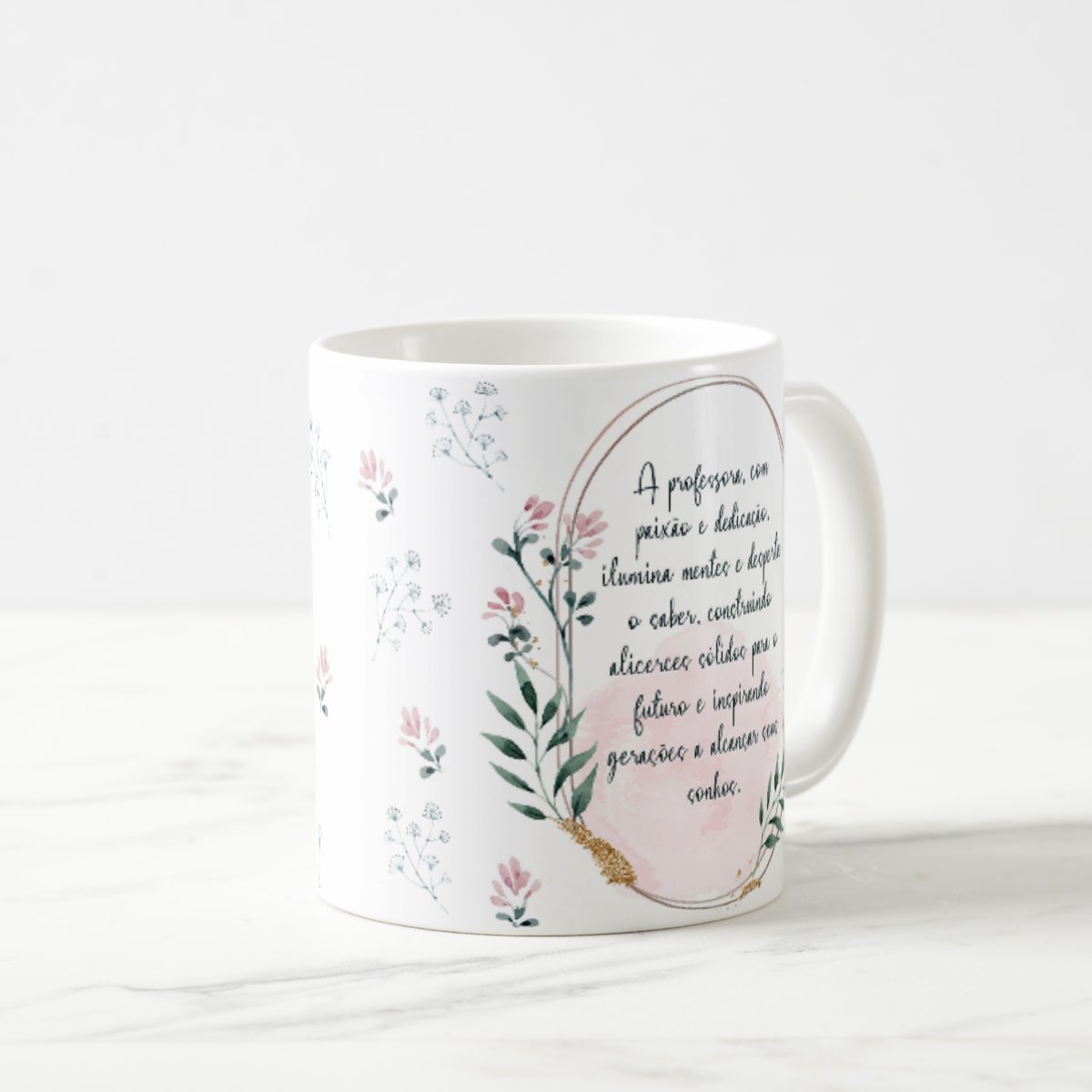 Caneca Feminina Delicada Presente Profissão Professora