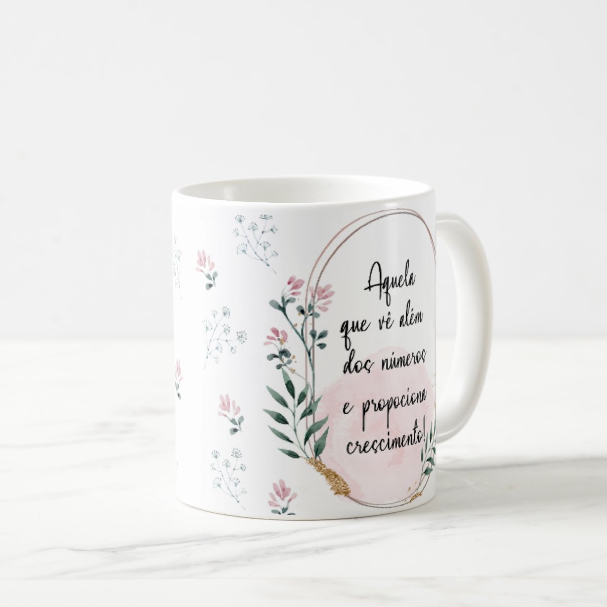 Caneca Feminina Delicada Presente Profissão Contadora