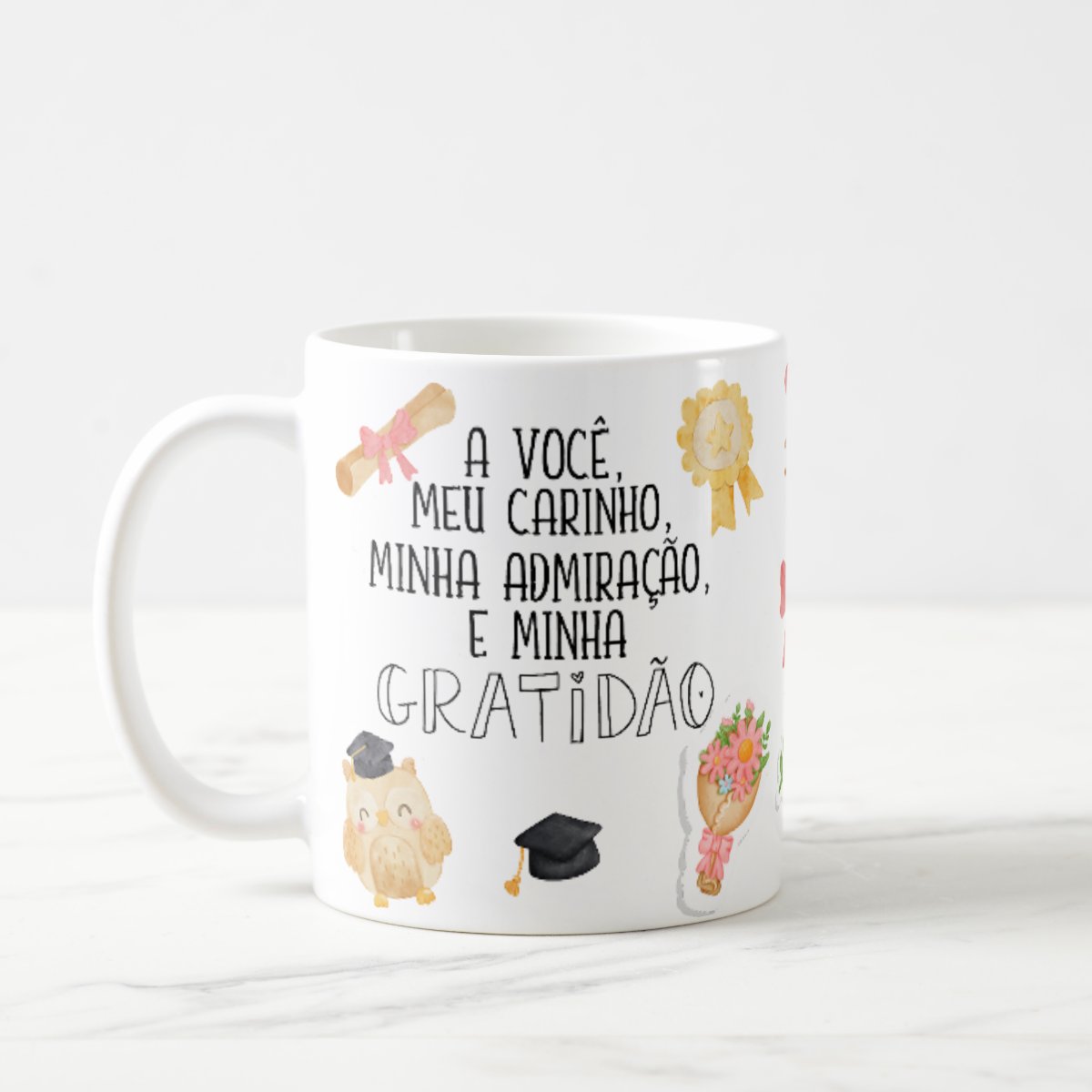 Caneca Personalizada Professora Lembrança Gratidão Dia Professor