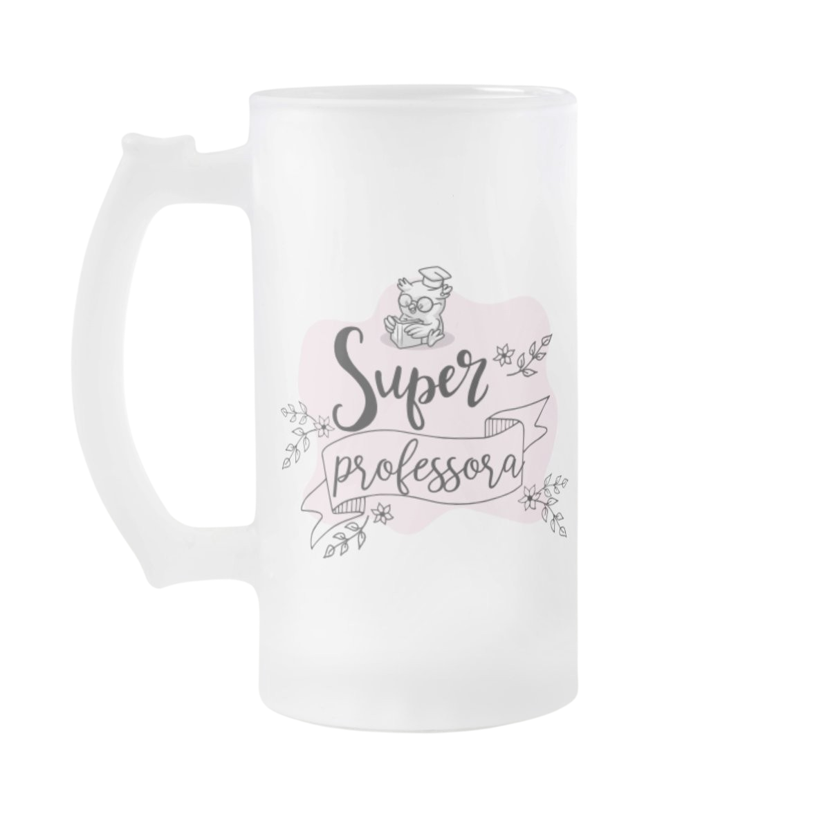 Copo de Cerveja Chopp Presente Aniversário Super Professora