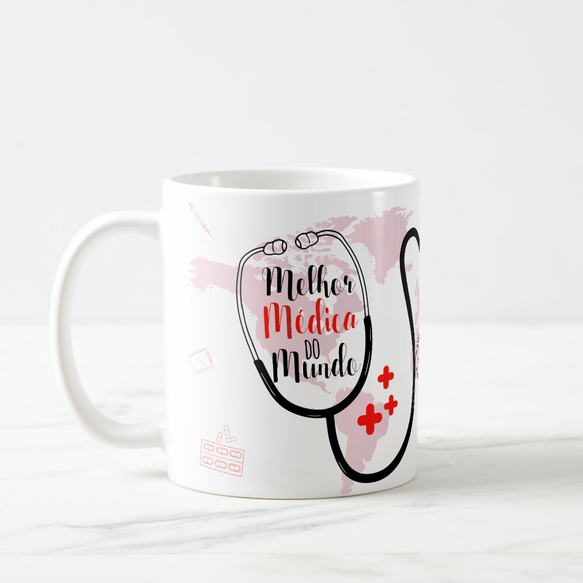 Caneca Personalizada Presente Medicina Melhor Médica