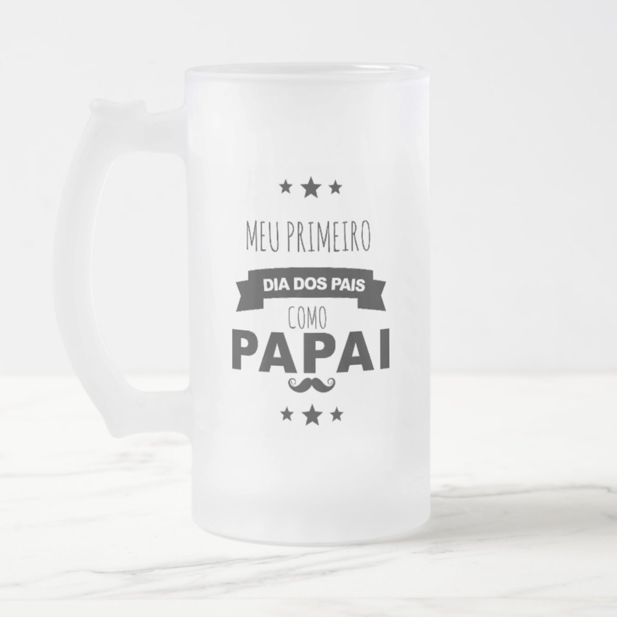 Copo de Cerveja Personalizado Presente Primeiro Dia dos Pais